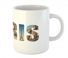 Modern Collage Wording Mug