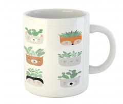 House Plant in Animal Pots Mug