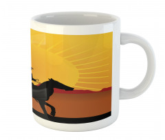 Cowboy on Horse Shade Mug