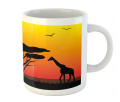 Savannah Animals Sunset Mug