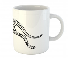 Abstract Ornate Kangaroo Mug