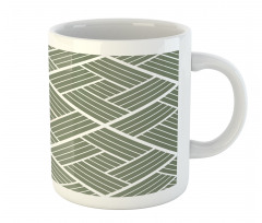 Striped Rectangular Squares Mug