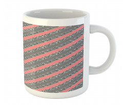 Modern Diagonal Stripes Mug