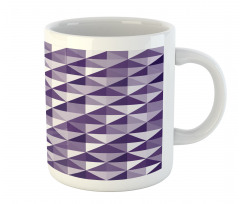 Monochrome Style Triangles Mug