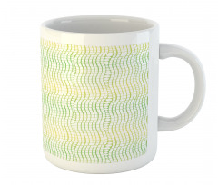 Vertical Waves Polka Dots Mug