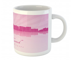 Calligraphic City Skyline Mug