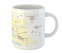 San Francisco Regions Map Art Mug