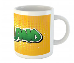 Comic Book Style Wording Mug