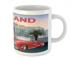 Car with a City on the Back Mug