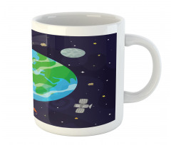 Celestial Cartoon Earth Mug