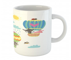 Animals Fly Nursery Mug