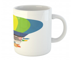 Cartoon Kitten Sky Mug