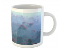 Autumn Trees in Mist Mug