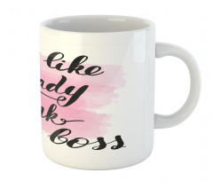 Act Like a Lady Lettering Mug