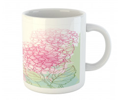 Grunge Paint Art Flowers Mug