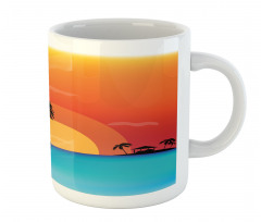 Sunset Trees and an Ocean Mug