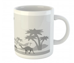 Monotone Greyscale Sand Dunes Mug