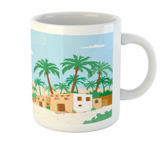 Village with Houses Trees Mug