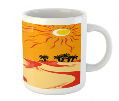 Wind Rippled Sand and Trees Mug