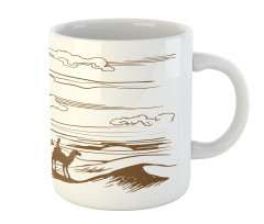 Sketchy Hand Drawn Camels Mug