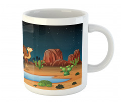 People Camels Cactus Mug