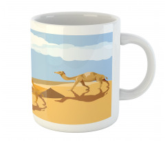 Woman Riding a Camel Mug