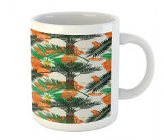 Date Palm Tree with Leaves Mug