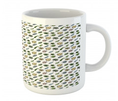 Leaves in Grunge Mug