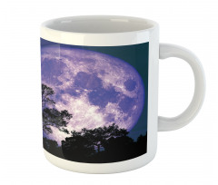 Trees on a Field at Night Mug