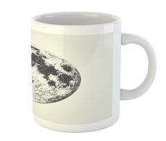 Detailed Sketchy Moon Mug