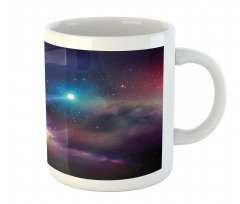 Cosmic Scene with Planets Mug