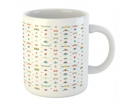 Colorful Various Bugs Stars Mug