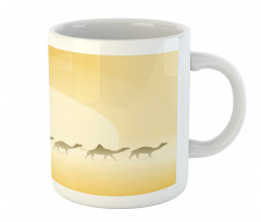 Camel Caravan and Palm Trees Mug