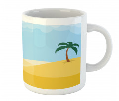 Tropical Palms on Desert Sky Mug