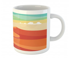 Abstract Desert and Sky Art Mug