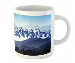 Hills Covered in Snow Mug