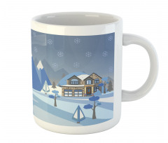 Wintry Outdoors Houses Mug