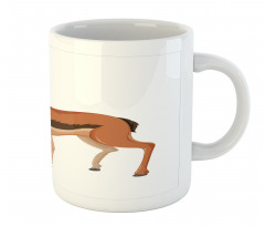 Cartoon Animal on Plain Mug