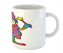 Whimsical Man with Magic Wand Mug