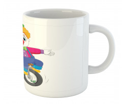 Circus Humorous Boy on Wheel Mug