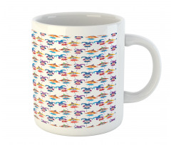 Carnival Women Faces Pattern Mug