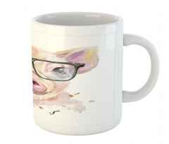 Pig Portrait with Spots Mug