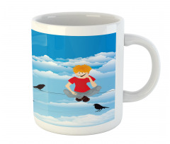 Boy and Avian Sky Mug