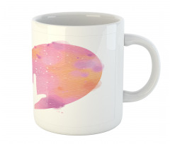 Watercolor Heart Rock Sign Mug