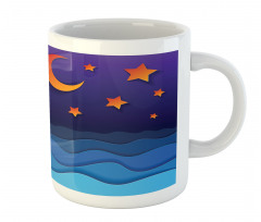 Paper Cut Style Sky Mug