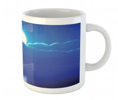 Moonlit Sky and Clouds Mug