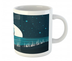 Moonlight on Water Ship Mug