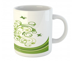 Colorful Botanical Leaves Mug