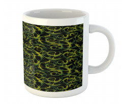 Dark Tones Abstract Ivy Grape Mug