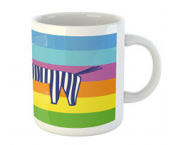 Doodle Animal Stripes Mug